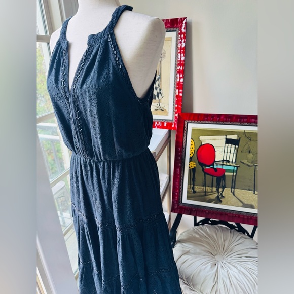 NWT Love Sam Elegant Black Midi Dress - Picture 4 of 9